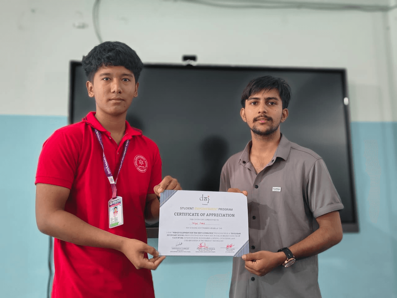 Certificate Distribution Ceremony